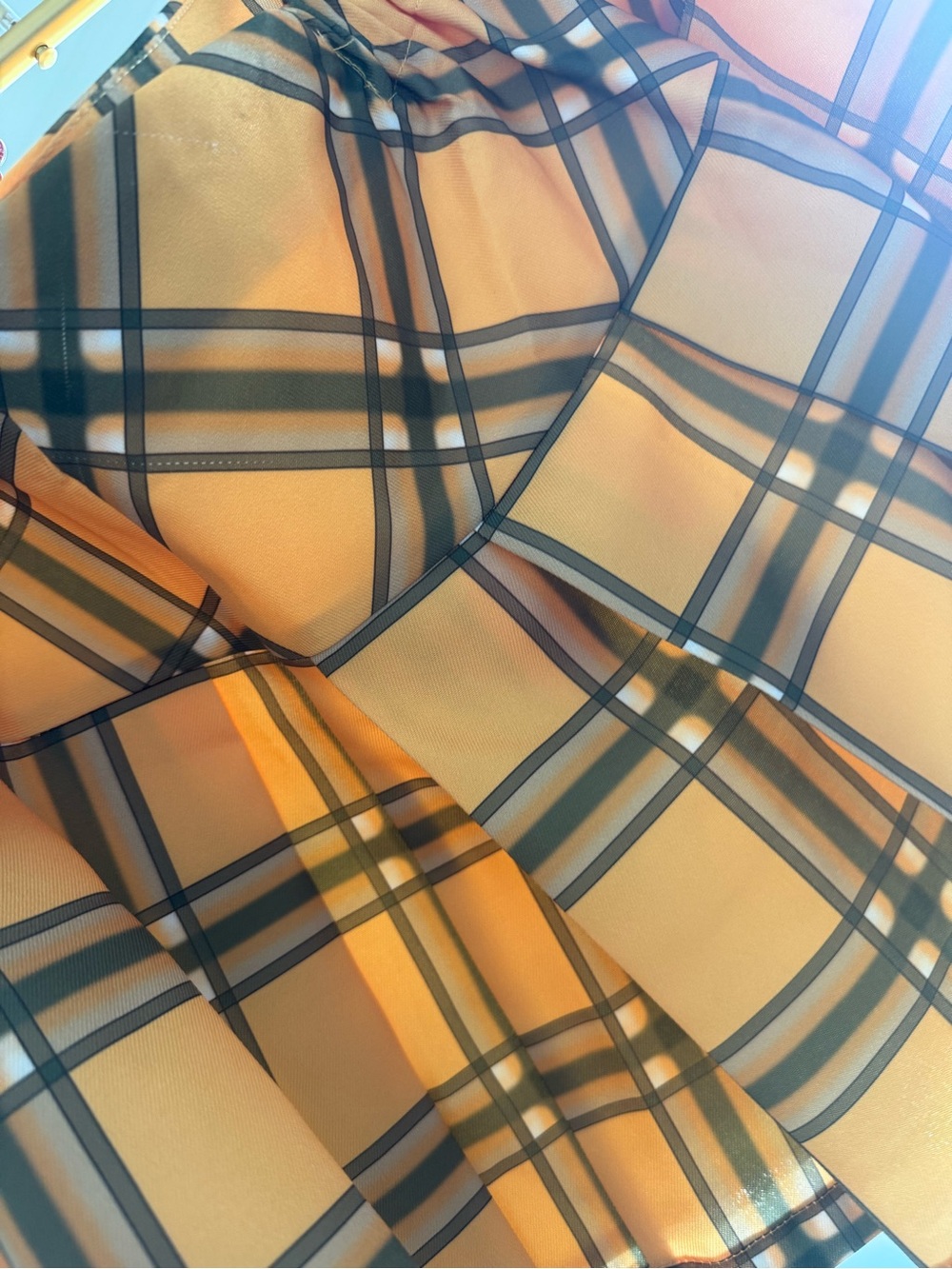 Pleated Yellow Plaid Mini Skirt - Women - Picture 5 of 5